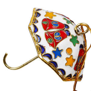 Schirmchen, Schirm, Deko, Emaille, Cloisonne, 6272